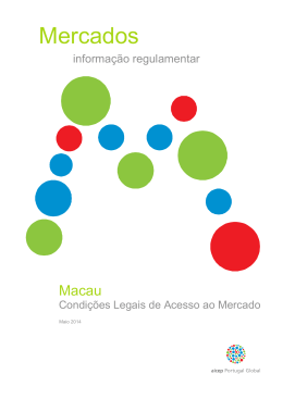 macau - condições legais de acesso ao mercado 2014