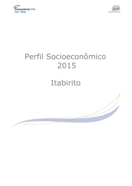 Itabirito Perfil Socioeconômico 2015