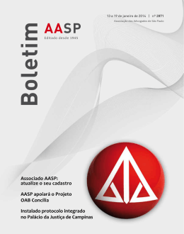 AASP apoiará o Projeto OAB Concilia Instalado protocolo integrado