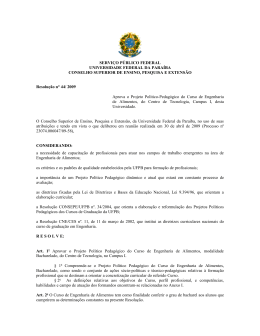 Resolução nº 44/2009 - Universidade Federal da Paraíba