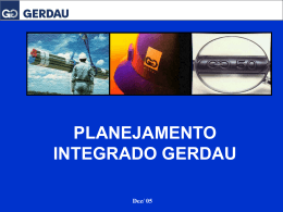 Planejamento Integrado Gerdau • Prêmio