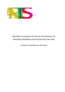 relatório de avaliação dos workshops