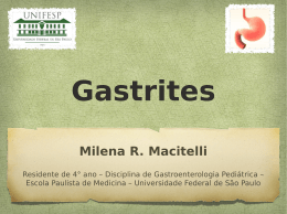 Gastrites - The Eletronic Journal of Pediatric Gastroenterology