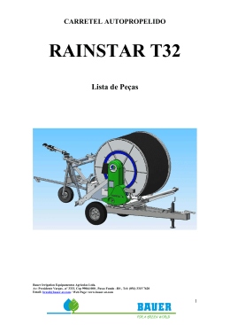 Lista de peças - RAINSTAR T32