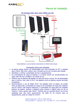 Manual de Instalação - Kasatec Energia Solar