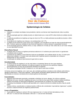 Epidemiologia da Cefaleia - International Association for the Study