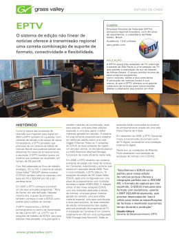 EPTV EDIUS Case Study (Brazil)