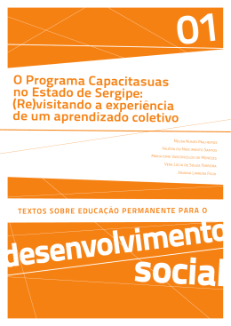 O Programa CapacitaSUAS no estado de Sergipe