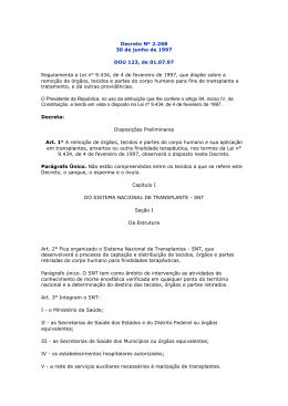 Decreto Nº 2.268 30 de junho de 1997 DOU 123, de 01.07.97