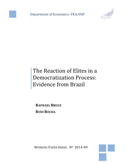 The Reaction of Elites in a Democratization Process: Evidence from
