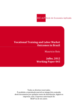 Vocational Training and Labor Market Outcomes in Brazil