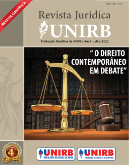 Revista Jurídica UNIRB O Direito Contemporâneo em Debate
