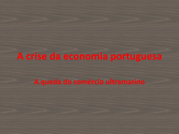 A crise da economia portuguesa