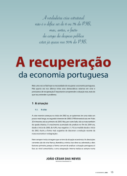 A recuperação da economia portuguesa