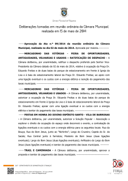 10ª RC de 2014 - Câmara Municipal Felgueiras