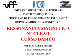 RMN básico - Universidade Federal Fluminense