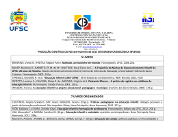 Lista com as produções científicas do NDI até fevereiro de 2013.