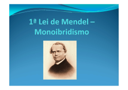 1ª Lei de Mendel