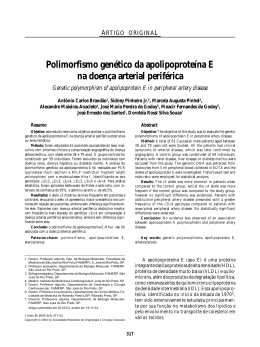 Polimorfismo genético da apolipoproteína E na doença arterial