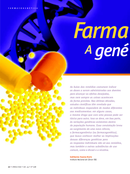 Farmacogenômica: a genética dos medicamentos