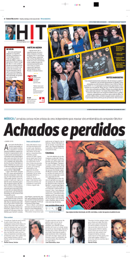MÚSICA / Jornalista carioca reúne artistas da cena