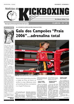 Gala dos Campeões “Praia 2006”...adrenalina total