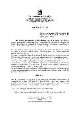 Resolução nº 1, de 25 de fevereiro de 2008