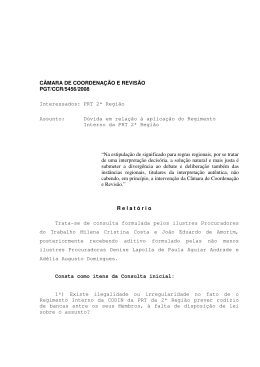 Processo PGT/CCR/nº 5456/2008 - Ministério Público do Trabalho