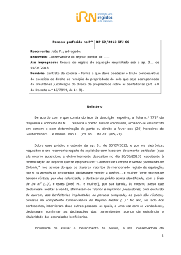 Pº 69/2013 STJ-CC - Instituto dos Registos e Notariado