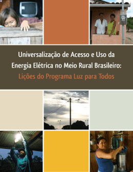 Universalização de Acesso e Uso da Energia Elétrica no Meio Rural