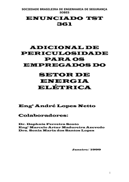 SETOR DE ENERGIA ELÉTRICA