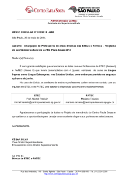 OFÍCIO CIRCULAR Nº 020/2014 - GDS São Paulo, 26 de maio de