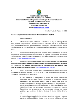 Ofício-Circular nº 18/2015/CGPEG/DIPES/SESu/MEC