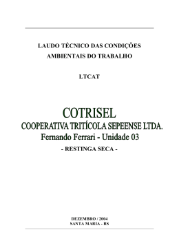 LTCAT 2004 – Unidade 03