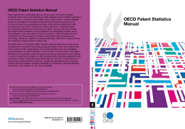 OECD Patent Statistics Manual - United Nations Statistics Division