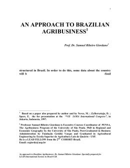 an approach to brazilian agribusiness 1