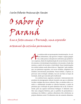 O sabor do Paraná