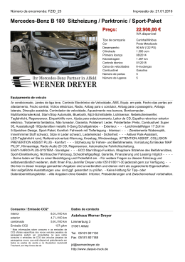 Mercedes-Benz A 160 Automatik, Aktiver Parkassistent