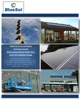 portfolio de sistemas fotovoltaicos instalados/projetados pela blue