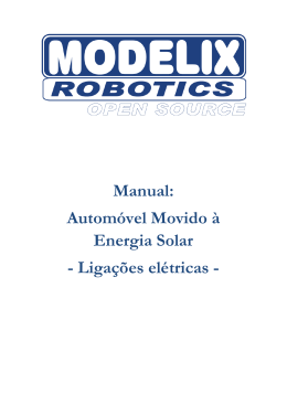 Manual Automóvel Movido à Energia Solar ligações elétricas