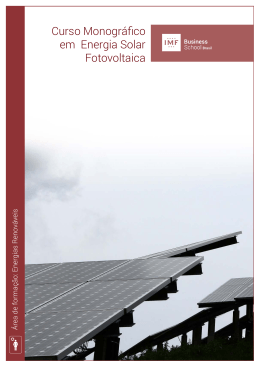 Curso Monográfico em Energia Solar Fotovoltaica