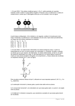 Página 1 de 60 1. (Fuvest 2002) Três esferas metálicas iguais, A, B