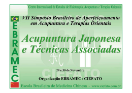 Acupuntura Japonesas e Técnicas Associadas 2