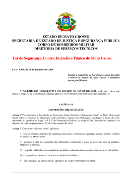Lei de Segurança Contra Incêndio e Pânico de Mato Grosso