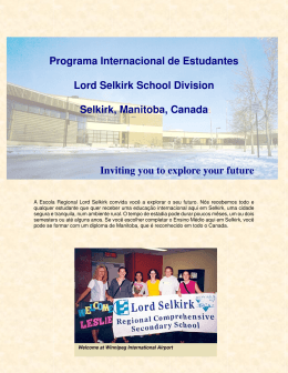 Programa Internacional de Estudantes Lord Selkirk School Division