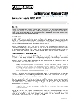 Componentes do SCCM 2007
