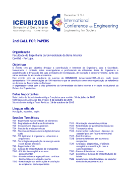 2º Call for Papers