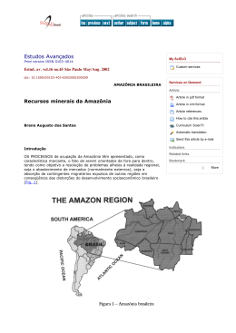 Estudos Avançados - Recursos minerais da Amazônia