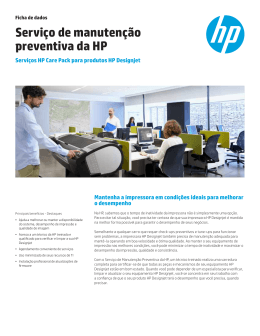 Serviço de manutenção preventiva da HP