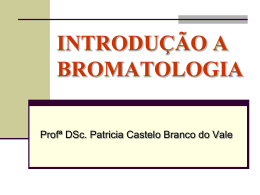 O que é Bromatologia?